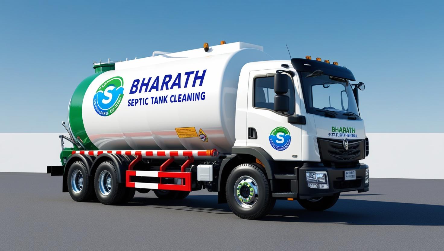 only septic tanker with on tanker name bharath septic tank cleaning (1)